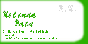 melinda mata business card